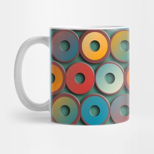 Multicolored rings Mug